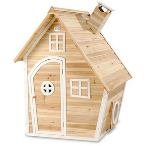 Exit Spielhaus, Natur, Holz, Zeder, 108x171x128 cm, EN 71, CE, FSC 100%, Spielzeug, Kinderspielzeug, Spielzeug für Draußen