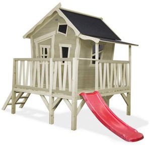 Exit Spielhaus, Natur, Holz, Zeder, 184x227x322 cm, EN 71, CE, FSC 100%, Spielzeug, Kinderspielzeug, Spielzeug für Draußen