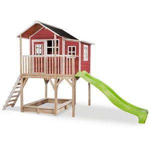 Exit Spielturm, Rot, Holz, Zeder, 190x269x444 cm, EN 71, CE, FSC 100%, Outdoor Spielzeug, Spieltürme
