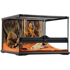 EXO TERRA Terrarium Vivarien BxTxH: 45x45x30 cm Gr. B/H/T: 45 cm x 30 cm x 45 cm, schwarz Terrarien