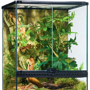 EXO TERRA Terrarium Vivarien BxTxH: 45x45x60 cm, inkl. Rückwand Gr. B/H/T: 45 cm x 60 cm x 45 cm, schwarz Terrarien