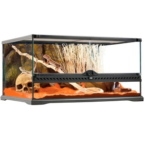 EXO TERRA Terrarium Vivarien BxTxH: 60x45x30 cm Gr. B/H/T: 60 cm x 30 cm x 45 cm, schwarz Terrarien