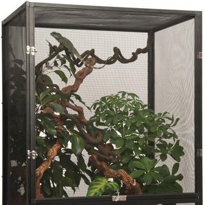 EXO TERRA Terrarium Gaze Vivarien BxTxH: 60x45x90 cm Gr. B/H/T: 60 cm x 90 cm x 45 cm, schwarz Terrarien