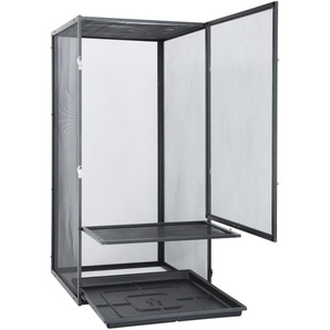 EXO TERRA Terrarium Gaze Small/X-Tall Vivarien BxTxH: 45x45x90 cm Gr. B/H/T: 45 cm x 45 cm x 90 cm, schwarz Terrarien