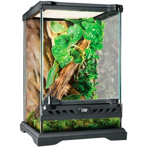 EXO TERRA Terrarium Nano Vivarien BxTxH: 20x20x30 cm Gr. B/H/T: 20 cm x 30 cm x 20 cm, schwarz Terrarien