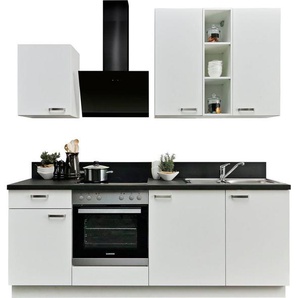 Express Küchen Küchenzeile Bari, Soft-Close-Funktion und Vollauszug, vormontiert, Breite 220 cm