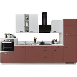 Express Küchen Küchenzeile Bari, mit Soft-Close-Funktion und Vollauszügen, vormontiert, Breite 340 cm