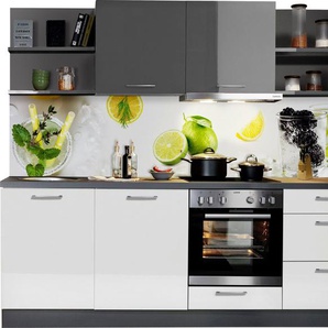 Express Küchen Küchenzeile Jena, vormontiert, mit Soft-Close-Funktion, Stellbreite 240 cm