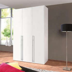 Express Möbel Drehtürenschrank Brooklyn I Polarweiß 150x216x58 cm (BxHxT) 3-türig Spanplatte Modern