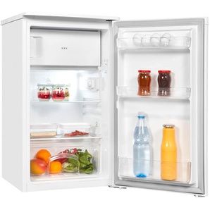 EXQUISIT Kühl-/Gefrierkombination KS117-3-040D weiss, D (A-G), silber (weiß), Rechtsanschlag, Kühlschränke, Energieeffizienzklasse D, 81 Liter Nutzinhalt, Topseller
