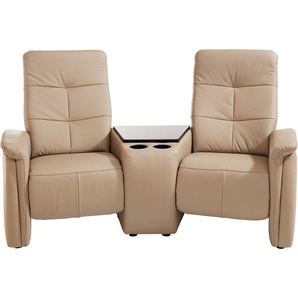 exxpo - sofa fashion 2-Sitzer Tivoli, Kinosofa, bequem, mit Relaxfunktion, integrierter Tischablage und Stauraumfach
