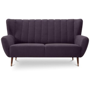 exxpo - sofa fashion 3-Sitzer Polly, bequem mit hoher Rückenlehne, hohe Füße, Ohrensesselcouch, Küchensofa, mit hochwertigen Bezügen