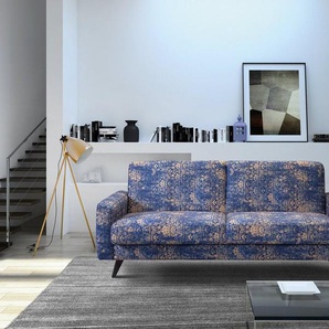 exxpo - sofa fashion 3-Sitzer Side, trendiger Bezugsstoff, toller Sitz- und Liegekomfort, Schlafsofa, mit Schlaffunktion, Bettkasten und hohe Holzfüße, Solitärmöbel