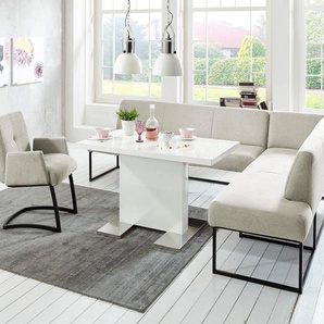exxpo - sofa fashion Eckbank Affogato, hoher Sitzkomfort, bequem, Frei im Raum stellbar