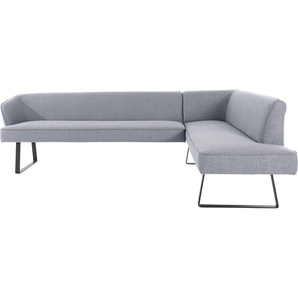 exxpo - sofa fashion Eckbank Americano, mit Keder und Metallfüßen, Bezug in verschiedenen Qualitäten