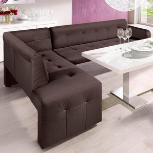 exxpo - sofa fashion Eckbank Barista, bequem und elegant, hohe Bodenfreiheit, moderne Sitz- und Rückenverarbeitung, frei im Raum stellbar