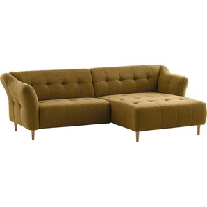 exxpo - sofa fashion Ecksofa Soraya, L-Form, mit Holzfüßen, frei im Raum stellbar