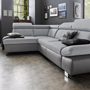 exxpo - sofa fashion Ecksofa Happy, L-Form, mit mane, wahlweise mit Bettfunktion und Bettkasten