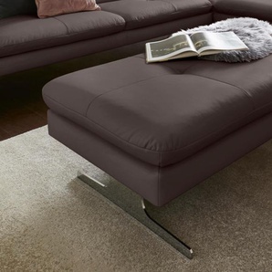 exxpo - sofa fashion Hocker B/H/T: 132 cm x 43 72 cm, Luxus-Kunstleder, braun Sitzhocker Wohnzimmer