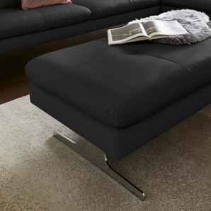 exxpo - sofa fashion Hocker B/H/T: 132 cm x 43 72 cm, Luxus-Kunstleder, schwarz Sitzhocker Wohnzimmer