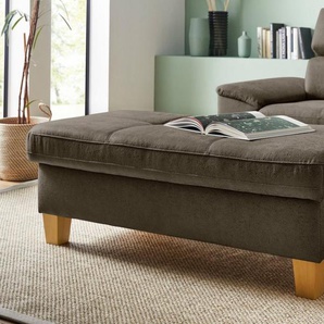 exxpo - sofa fashion Hocker Enya Bankhocker mit Staufach unter der Sitzfläche, schöne Detailverarbeitung