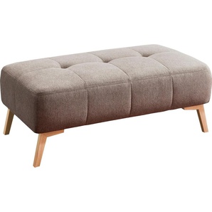 exxpo - sofa fashion Hocker, im skandinavischen Design mit Steppung und Holzfüßen