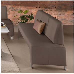 exxpo - sofa fashion Polsterbank Intenso, Sitzbank, Breite 182 cm, wahlweise in Leder oder Textil, hohe Bodenfreiheit, frei im Raum stellbar, hoher Sitzkomfort