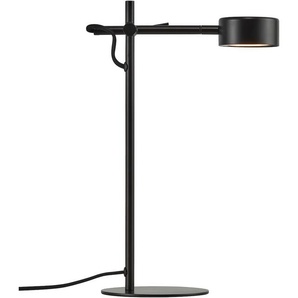 F (A bis G) LED Tischleuchte NORDLUX CLYDE Lampen Gr. 1 flammig, Ø 9 cm Höhe: 41 cm, schwarz LED Tischlampen Tischleuchten Lampen Hängeleuchte,+LED,+Dimmer für Stimmungslicht,verstellbar