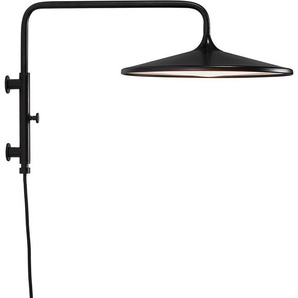 F (A bis G) LED Wandleuchte NORDLUX BALANCE Lampen Gr. Ø 30 cm Höhe: 31 cm, schwarz LED Wandleuchten