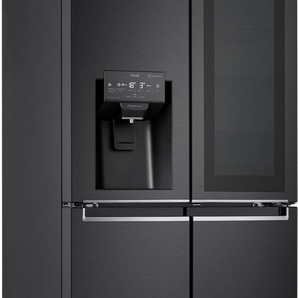 F (A bis G) LG Multi Door Kühlschränke InstaView™ schwarz (schwarzes edelstahl) Kühl-Gefrierkombinationen