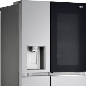 F (A bis G) LG Side-by-Side Kühlschränke silberfarben Kühl-Gefrierkombinationen Bestseller