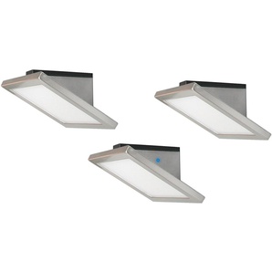 F (A bis G) Unterschrankleuchte EVOTEC NELLY Lampen silberfarben (edelstahlfarben) Unterbauleuchten LED Unterbauleuchte, Küchenlampe, Küchenbeleuchtung