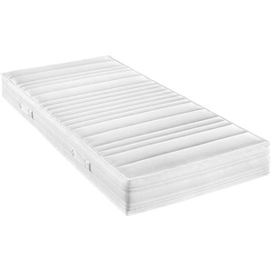 7-Zonen-Gelmatratze Luxus Komfort 140 x 200cm H2 Jersey Weiß