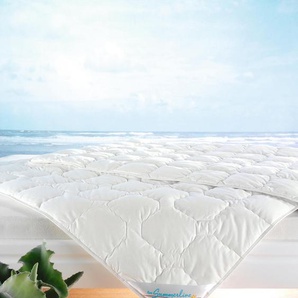 Baumwollbettdecke F.A.N. SCHLAFKOMFORT Wash Cotton Bettdecken Gr. B/L: 155 cm x 220 cm, leicht, weiß Baumwollbettdecken