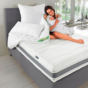 f.a.n. Schlafkomfort Kaltschaummatratze »Punktoflex De Luxe KS«, 22 cm hoch, Raumgewicht: 40 kg/m³, (1 St.), 7-Zonen-Luxus-Kaltschaum-Matratze mit Greenfirstbezug gegen Milben, getestet durch das unabhängige Prüfinstitut »Intertek«