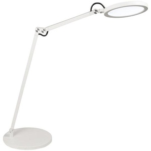 Fabas Luce Led-Schreibtischleuchte Regina , Weiß , Kunststoff , 80 cm , DIN EN ISO 9001 , Farbtemperaturwechsler, schwenkbar, drehbar , Lampen & Leuchten, Innenbeleuchtung, Tischlampen, Schreibtischlampen
