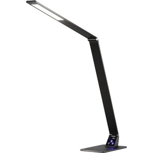 Fabas Luce Led-Schreibtischleuchte Wasp, Schwarz, Metall, F, 106 cm, DIN EN ISO 9001, Lesearm, Touch-Schalter (on/off), mit Schalter, Handyladefunktion, Farbtemperaturwechsler, klappbar, Lampen & Leuchten, Innenbeleuchtung, Tischlampen, Schreibtischlampen