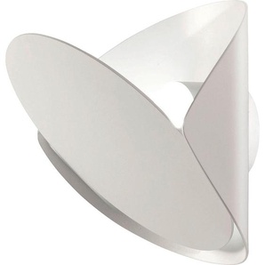 Fabas Luce Led-Wandleuchte Shield, Weiß, Metall, 13.5x22x16 cm, DIN EN ISO 9001, schwenkbar, Lampen & Leuchten, Innenbeleuchtung, Wandleuchten, Wandleuchten Mit Schwenkarm