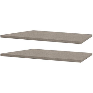 Fachboden Rauch 2er-Set 88 x 2 x 50cm Beige Spanplatte bedruckt & lackiert