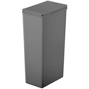Fackelmann Abfalleimer Oslo, Dunkelgrau, Kunststoff, 40 L, 35.5x61x23 cm, Küchen, Küchenausstattung, Mülleimer