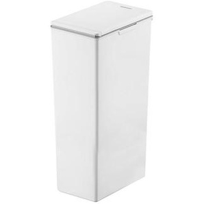 Fackelmann Abfalleimer Oslo, Weiß, Kunststoff, 40 L, 35.5x61x23 cm, Küchen, Küchenausstattung, Mülleimer