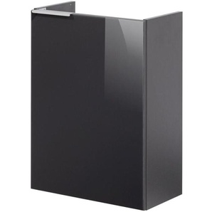 Fackelmann - kara Waschbeckenunterschrank schmal – Unterschrank für Waschtisch im Gäste-WC (44 cm x 60 cm x 24,3 cm) – Türanschlag rechts – sbc