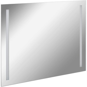 LED-Lichtspiegel FACKELMANN Linear Spiegel Gr. B/H/T: 100 cm x 75 cm x 2 cm, silberfarben Kosmetikspiegel