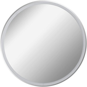 LED-Lichtspiegel FACKELMANN Mirrors Spiegel Gr. B/H/T: 80 cm x 80 cm x 3 cm, silberfarben Kosmetikspiegel