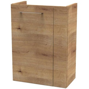 Fackelmann - milano Waschbeckenunterschrank schmal – Unterschrank für Waschtisch im Gäste-WC (44 cm x 60 cm x 24,3 cm) – Türanschlag links – sbc