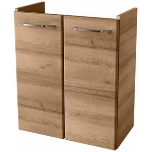 FACKELMANN Mini-Waschtischunterschrank MILANO / Badschrank mit Soft-Close-System / Maße (B x H x T): ca. 52 x 61 x 27,5 cm / Schrank fürs Bad mit 2
