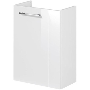 Fackelmann - sceno Waschbeckenunterschrank schmal – Unterschrank für Waschtisch im Gäste-WC (44 cm x 60 cm x 24,3 cm) – Türanschlag links – sbc