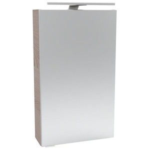 FACKELMANN Spiegelschrank SBC (Spiegelschrank mit LED-Aufsatzleuchte) Aufsatzleuchte, Schalter und Steckdose, Breite 40cm, Anschlag rechts