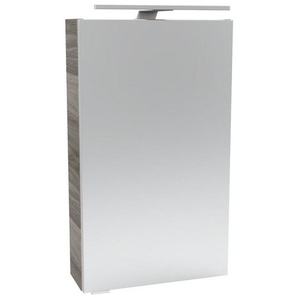 FACKELMANN Spiegelschrank SBC (Spiegelschrank mit LED-Aufsatzleuchte) Aufsatzleuchte, Schalter und Steckdose, Breite 40cm, Anschlag rechts