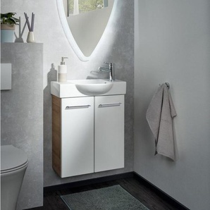 FACKELMANN Waschbeckenunterschrank SBC Badmöbel für Gäste-WC, Breite ca. 55 cm